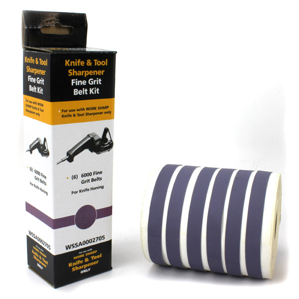 WORKSHARP REPLACEMENT BELT PACK 6PCE 6000 GRIT TO SUIT WSKTS (PURPLE)